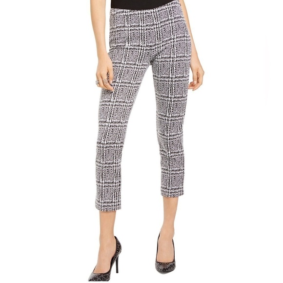 MICHAEL Michael Kors Plaid Cropped Pants Size Medium - Picture 7 of 10